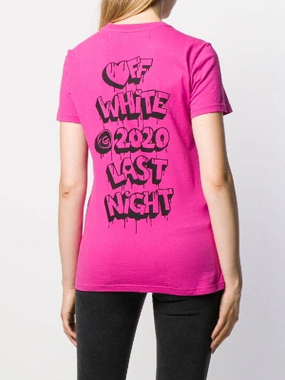 Shop Off-white Heart Logo T-shirt In Pink