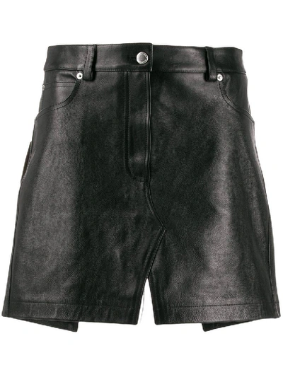 Shop Alexander Wang Leather Apron Mini Skirt