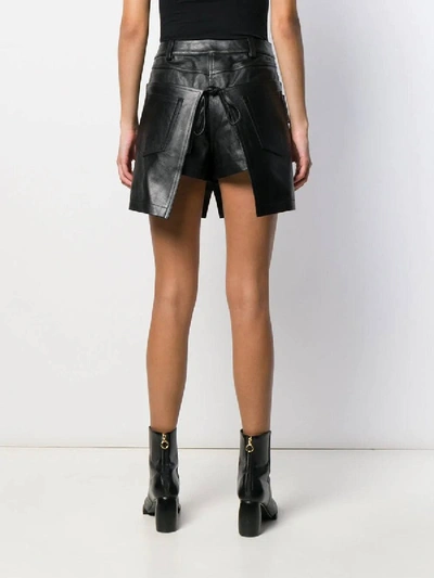 Shop Alexander Wang Leather Apron Mini Skirt