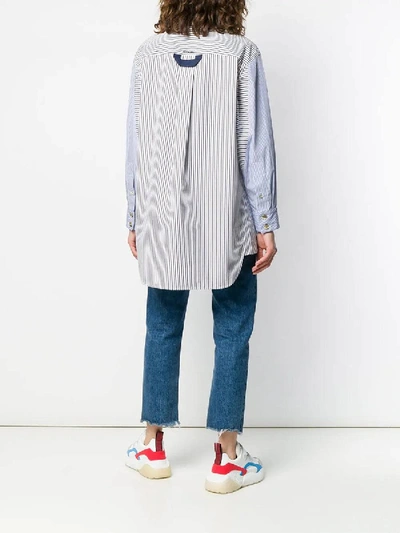 Shop Sonia Rykiel Blue Classic Striped Shirt