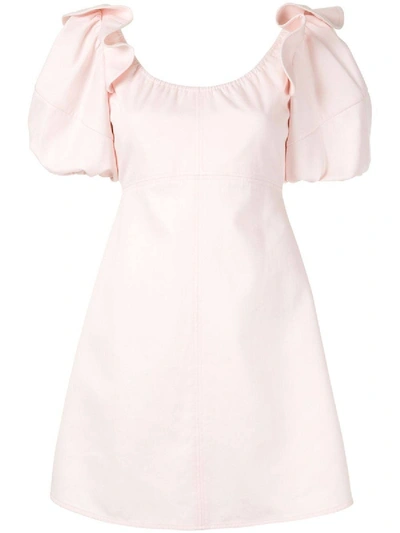 Shop Ellery Valeria Bubble-sleeve Dress In Pink