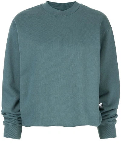 Shop Alexander Wang T Long-sleeve Fitted Sweatshirt