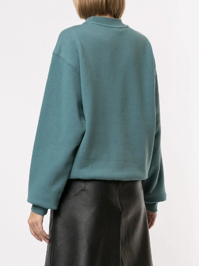 Shop Alexander Wang T Long-sleeve Fitted Sweatshirt