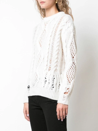 Shop Amiri Boyfriend Multipoint Crewneck Sweater