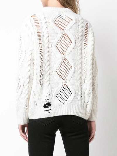 Shop Amiri Boyfriend Multipoint Crewneck Sweater