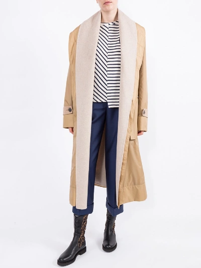 Shop Loewe Belted Double-layer Coat