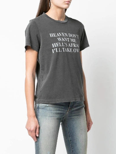 Shop Amiri Heaven And Hell Tee In Grey