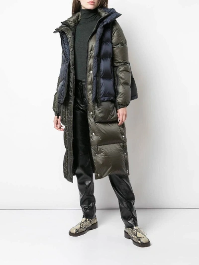 Shop Sacai Layered Padded Gilet