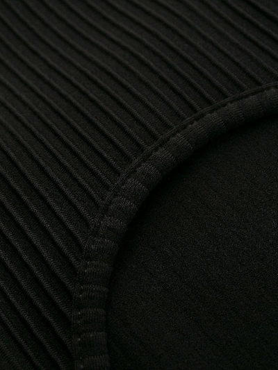 Shop Off-white Black Rib-knit Crop Top