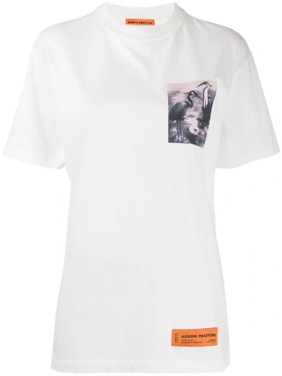 Shop Heron Preston Heron Bird Patch T-shirt In White