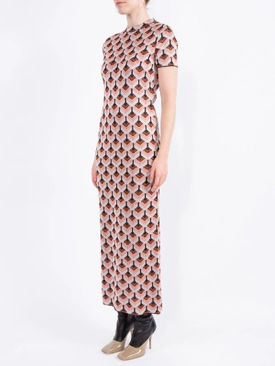Shop Paco Rabanne Geometric T-shirt Maxi Dress