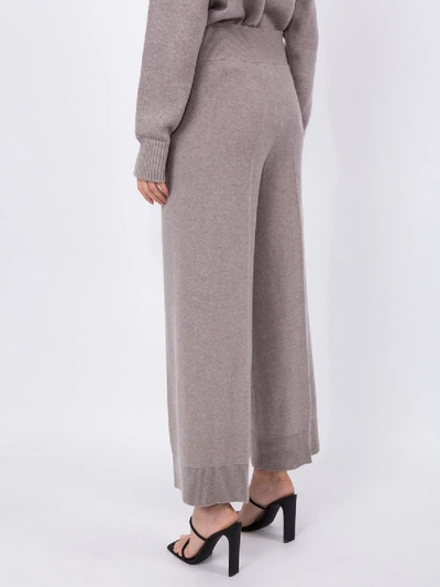 Shop Alexandra Golovanoff Loose Fit Wool Trousers Grey