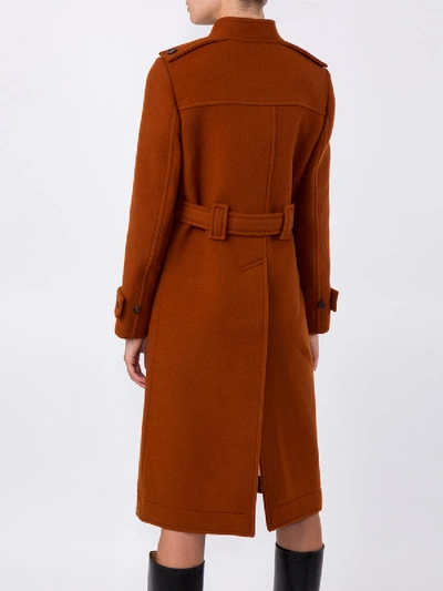 Shop Chloé Brown Belted Single Breast Coat