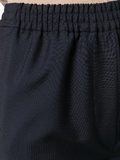 Shop Acne Studios Navy Suit Trousers In Blue