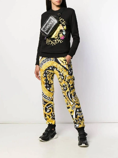 Shop Versace Savage Barocco Print Track Pants
