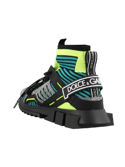 Shop Dolce & Gabbana High Top Sorrento Trekking Sneakers In Multicolor