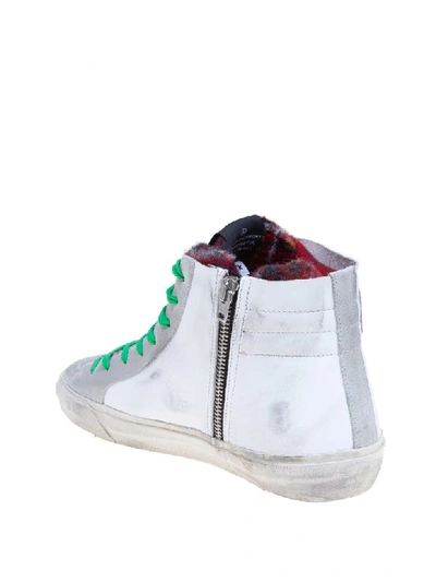 Shop Golden Goose Slide Sneakers In White Color Leather