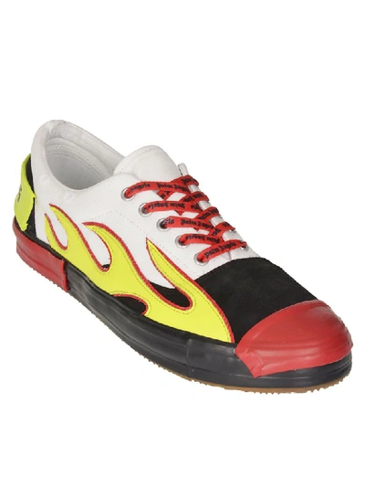 Shop Palm Angels Flame Sneakers In Multicolor