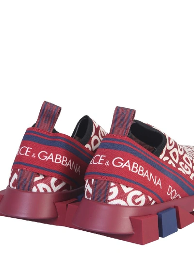 Shop Dolce & Gabbana Sorrento Sneaker In Bordeaux