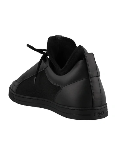 Shop Fendi Bag Bugs Sneakers In Black