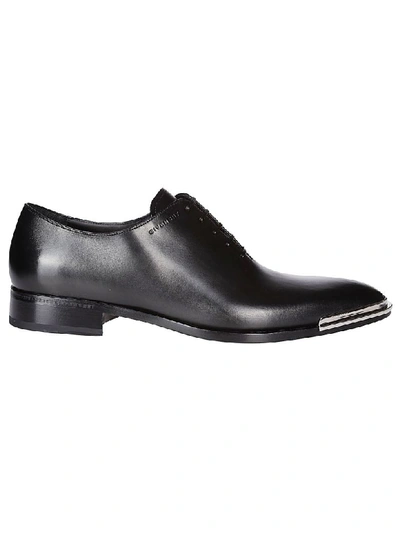 Shop Givenchy Leather Oxford Shoes In Black