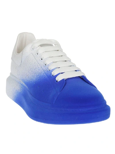 Shop Alexander Mcqueen Oversized Sole Senakers In Blue