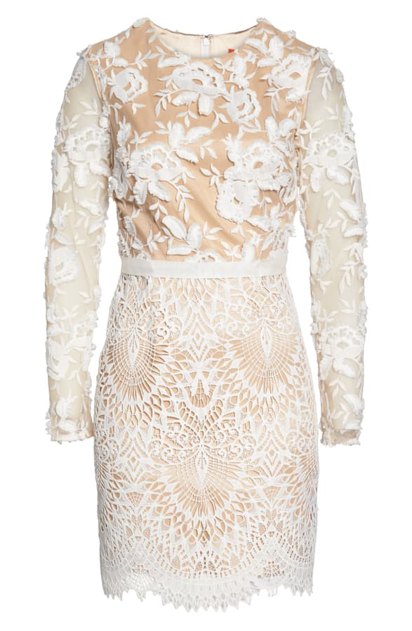 monique lhuillier calypso lace dress
