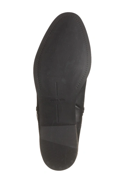 Shop Dolce Vita Tivon Bootie In Onyx Leather