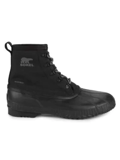 Shop Sorel Men's Cheyanne Ii Short Waterproof Boots In Black