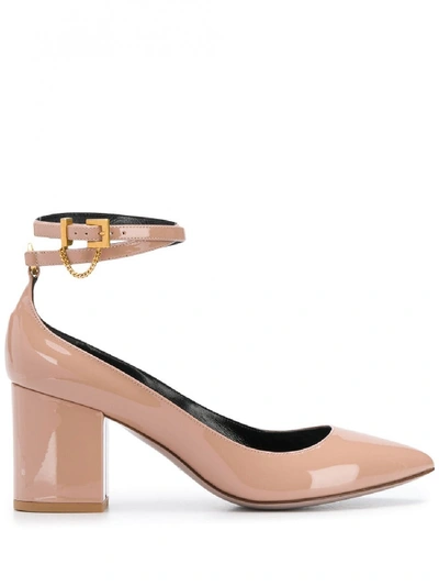 Shop Valentino Leather Pumps In Pink