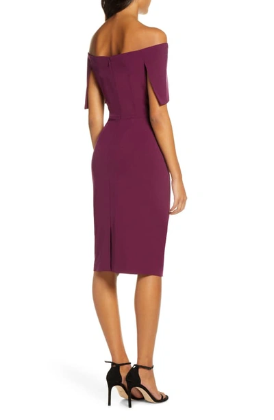 Shop Vince Camuto Popover Dress In Wine