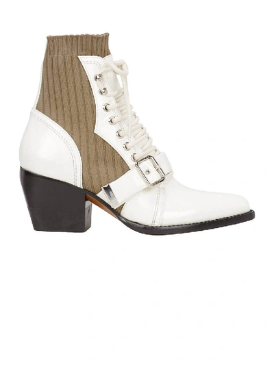 Shop Chloé Rylee Sock Ankle Boots In Neutral