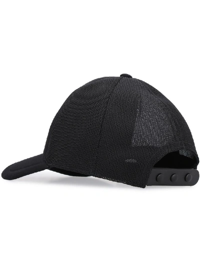 Shop Burberry Logo Baseball Cap In Black