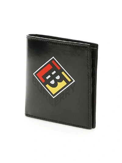 Shop Burberry Tb Logo Wallet In Black (black)