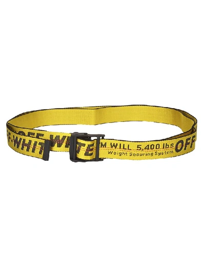 Shop Off-white Industrial Belt In Yellow