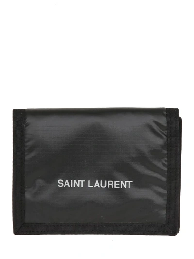 Shop Saint Laurent Wallet In Black