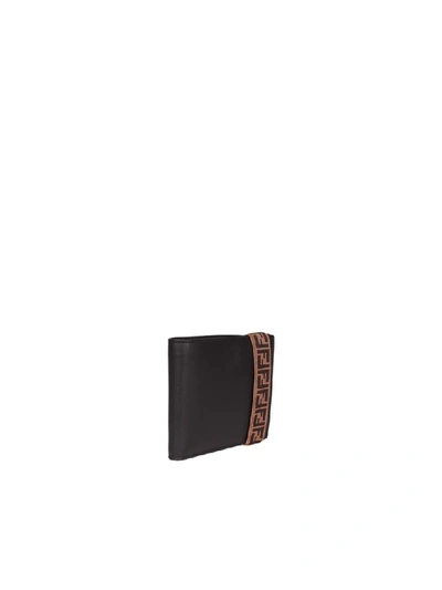 Shop Fendi Ff Business Card Holder In Black