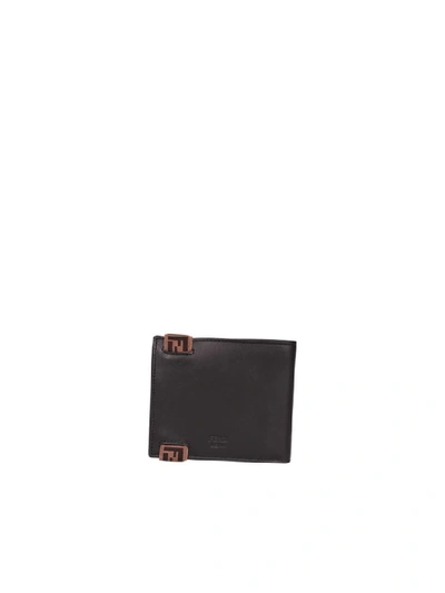 Shop Fendi Ff Business Card Holder In Black