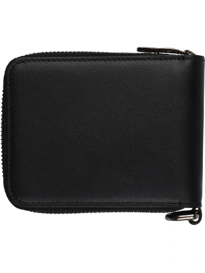 Shop Dolce & Gabbana Leather Zip Around Wallet In Black