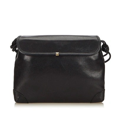 Shop Gucci Leather Crossbody Bag In Black