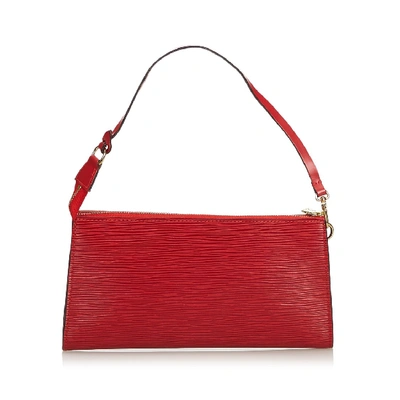 Pre-owned Louis Vuitton Epi Pochette Accessoires In Red