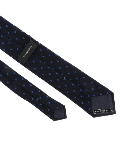 Shop Ermenegildo Zegna Tie Cashmere And Wool Z6d91 1l7 A In Black