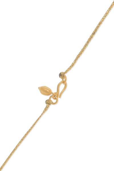 Shop Pippa Small 18-karat Gold Moonstone Necklace