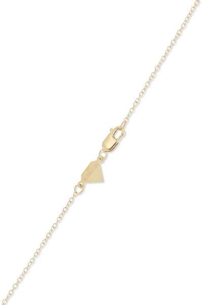Shop Alison Lou Evil Eye 14-karat Gold, Diamond And Enamel Necklace