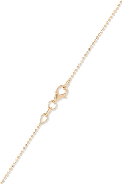 Shop Andrea Fohrman New/ Full Moon 18-karat Gold, Enamel And Diamond Necklace