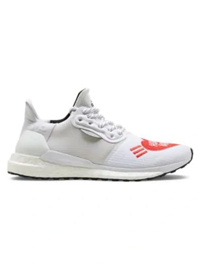 Shop Adidas Originals By Pharrell Williams Human Made Solar Hu Sneakers In White