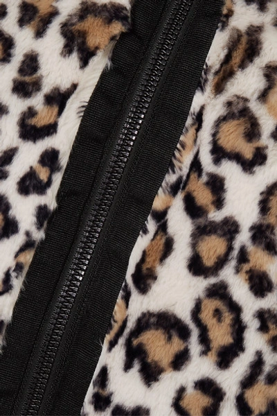 Shop Goldbergh Sunna Reversible Leopard-print Faux Fur Ski Jacket In Leopard Print
