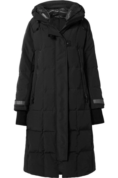 Shop Canada Goose Elmwood Hooded Quilted Shell Down Coat In Black