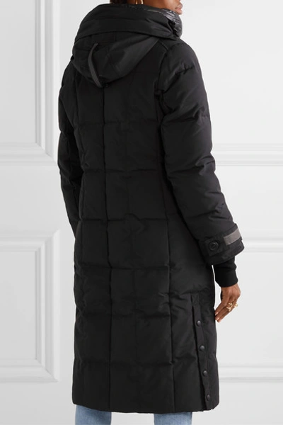 Shop Canada Goose Elmwood Hooded Quilted Shell Down Coat In Black