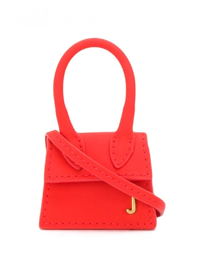 Shop Jacquemus Le Chiquiti Leather Pouch In Red